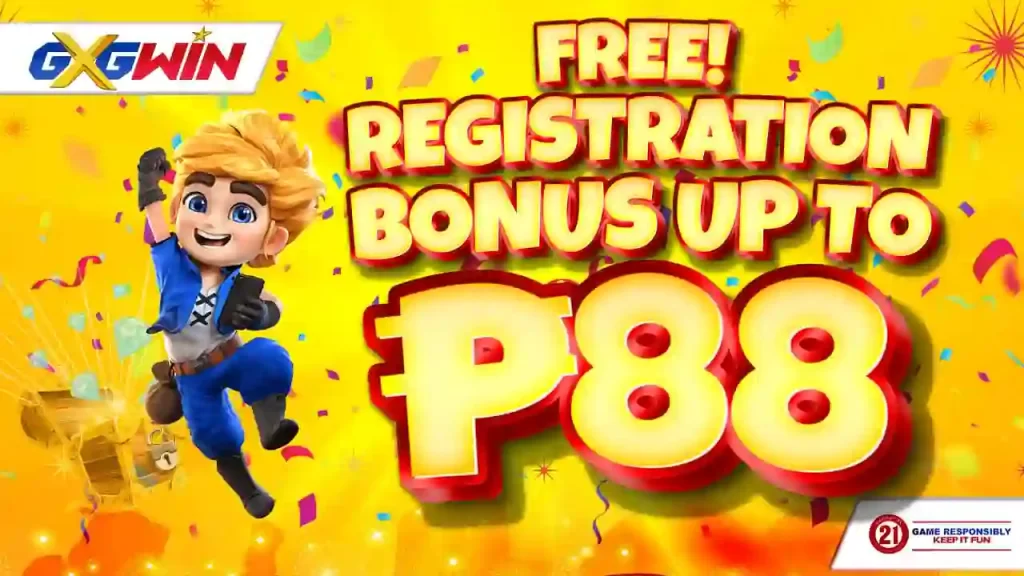 Free Registration Bonus Up to P88